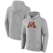 Men's Fanatics Gray Minnesota Golden Gophers Primary Logo Pullover Hoodie